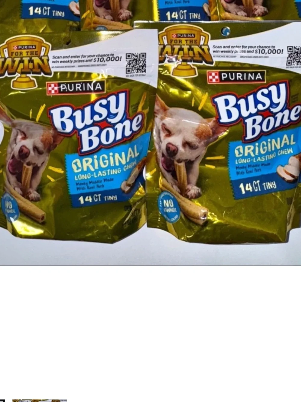 2 bags brand new Gold and Blue Dog Toy for Playful Pups